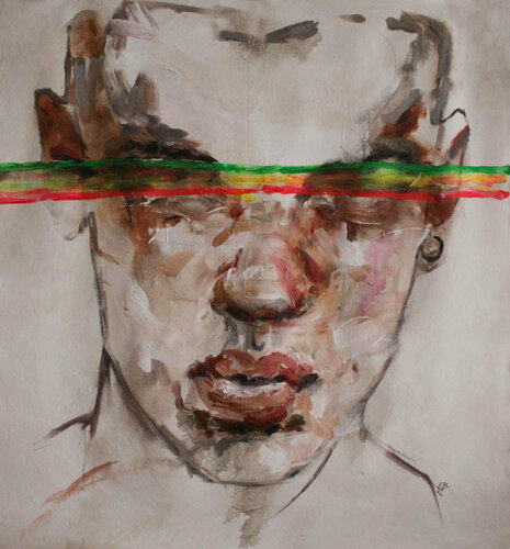 rainbow light by Claudia Barbu, Painting for Sale on Singulart