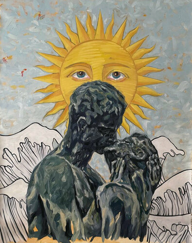 The Sun by Claudia Barbu, Painting for Sale on Singulart