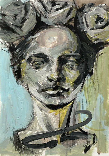 blue di Claudia Barbu, Opera su carta in vendita su Singulart