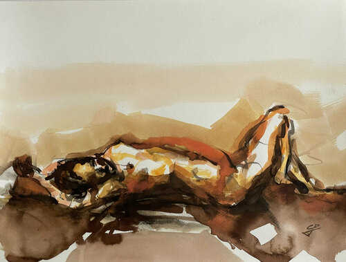Nude di Claudia Barbu, Opera su carta in vendita su Singulart