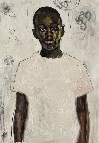 Pink Shirt von Claudia Barbu, Malerei kaufen auf Singulart