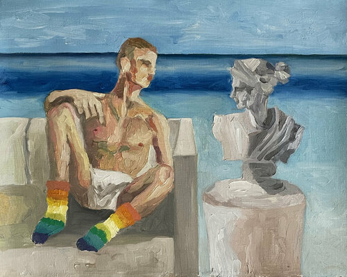 Solitude van Claudia Barbu, Schilderij te koop op Singulart