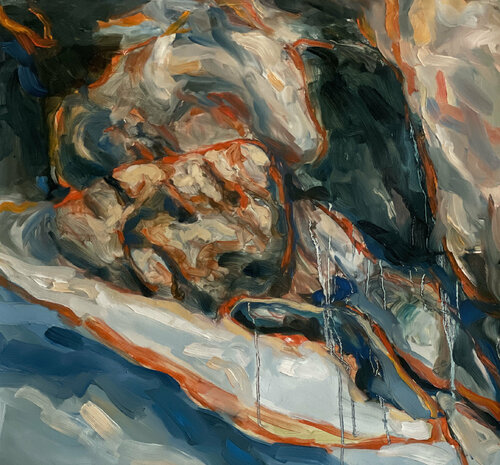 Taken By The Wave by Claudia Barbu, 油畫 for Sale on Singulart