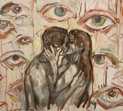 All Eyes On Us by Claudia Barbu, 油畫 for Sale on Singulart