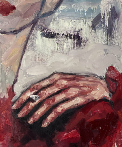 Lady Smoking by Claudia Barbu, 油畫 for Sale on Singulart