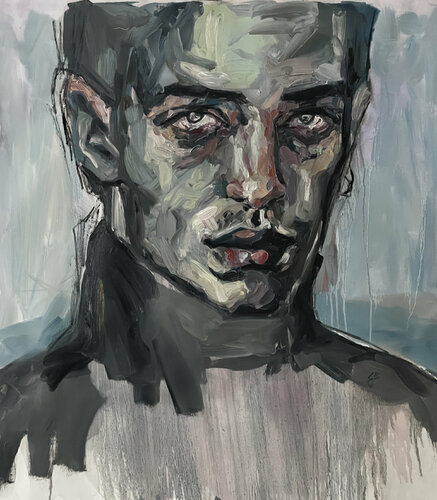 Modern Man by Claudia Barbu, 油畫 for Sale on Singulart