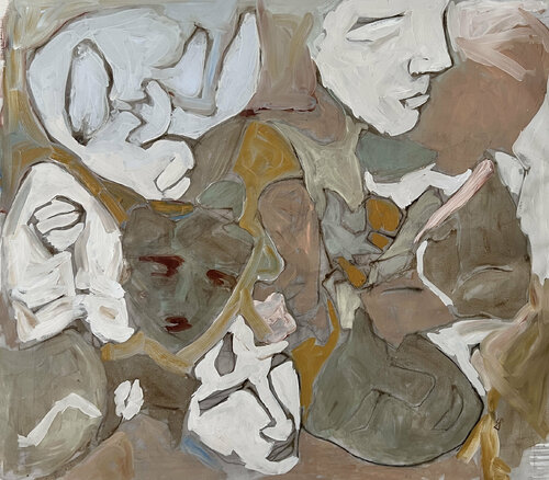 Wear a mask, Wash your hands, Stay safe by Claudia Barbu, 油畫 for Sale on Singulart