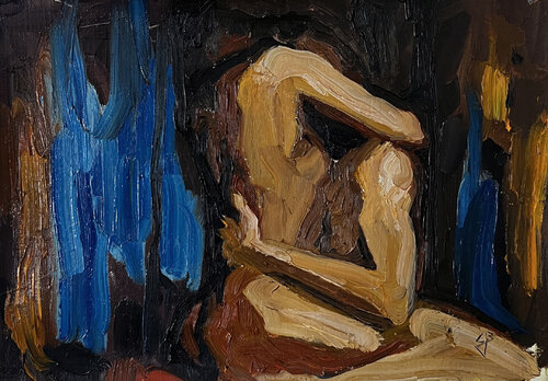 Abstract Wood di Claudia Barbu, Pittura in vendita su Singulart