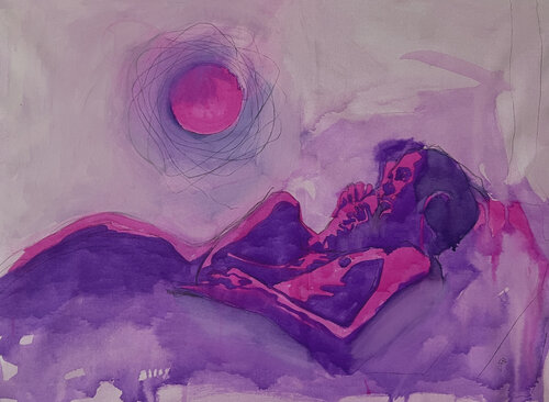 Couple Under The Moon Claudia Barbu