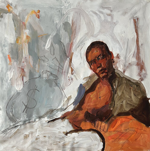 Attention Getter van Claudia Barbu, Schilderij te koop op Singulart