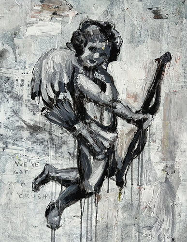 We've GOT a CRUSH !! by Claudia Barbu, 油畫 for Sale on Singulart