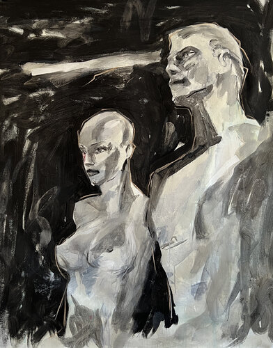 Extra Lives van Claudia Barbu, Schilderij te koop op Singulart
