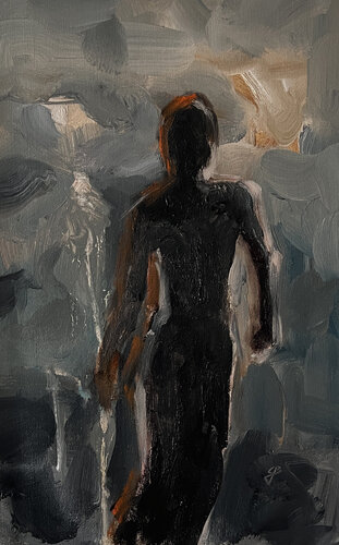 Heavy Rain by Claudia Barbu, Painting for Sale on Singulart