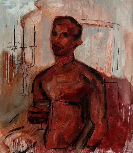 Scarlet Energy di Claudia Barbu, Pittura in vendita su Singulart