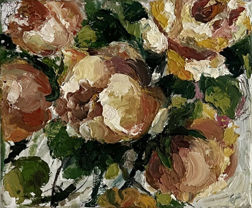 flowers bloom von Claudia Barbu, Malerei kaufen auf Singulart