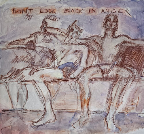 don't look back in anger di Claudia Barbu, Pittura in vendita su Singulart