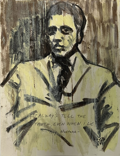 Scarface by Claudia Barbu, Painting for Sale on Singulart