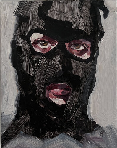 balaclava by Claudia Barbu, 회화 for Sale on Singulart