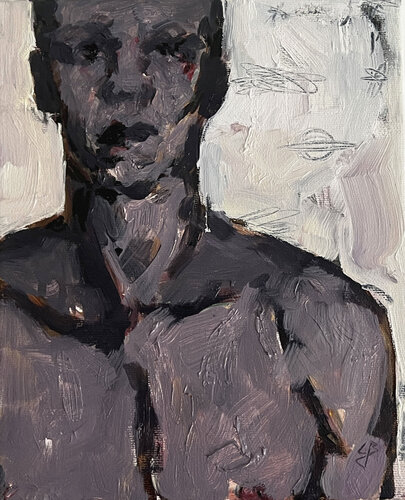 purple rain by Claudia Barbu, Painting for Sale on Singulart