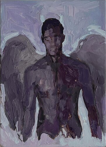 shadow over the city di Claudia Barbu, Pittura in vendita su Singulart