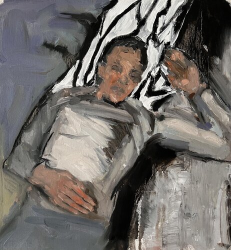 sleeping by Claudia Barbu, 油畫 for Sale on Singulart