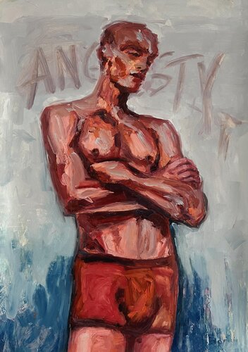 ANGSTY van Claudia Barbu, Schilderij te koop op Singulart