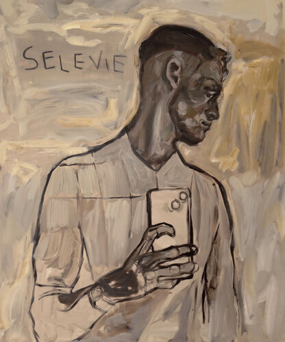 selfie by Claudia Barbu, Painting for Sale on Singulart