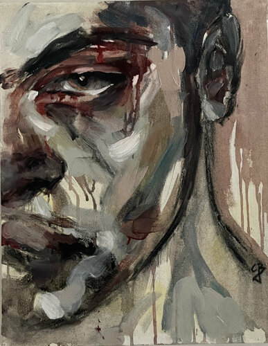 SOULFUL GAZE di Claudia Barbu, Pittura in vendita su Singulart