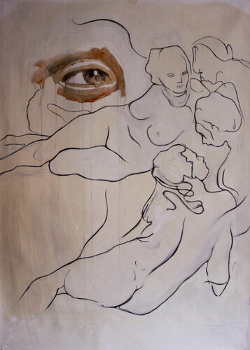 art lovers van Claudia Barbu, Schilderij te koop op Singulart