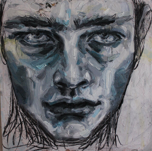 Blue by Claudia Barbu, 油畫 for Sale on Singulart