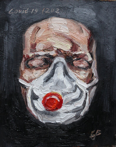 covid-19 di Claudia Barbu, Pittura in vendita su Singulart