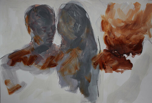 Twin Flame Soul Connections von Claudia Barbu, Werk auf Papier kaufen auf Singulart