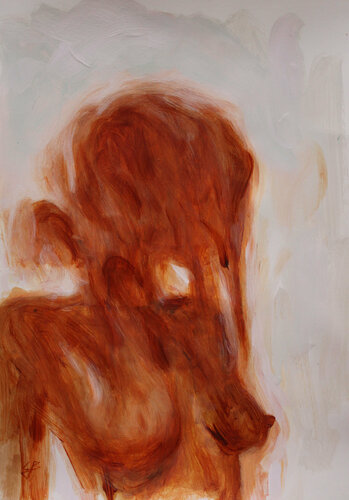 FIRE SIGN GIRL von Claudia Barbu, Werk auf Papier kaufen auf Singulart