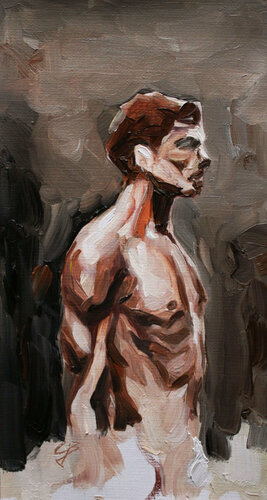 Male study de Claudia Barbu, Pintura a la venta en Singulart