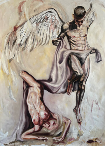 Fallen van Claudia Barbu, Schilderij te koop op Singulart