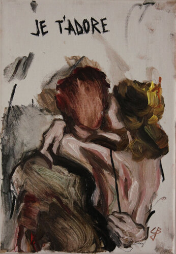 je t'adore van Claudia Barbu, Schilderij te koop op Singulart
