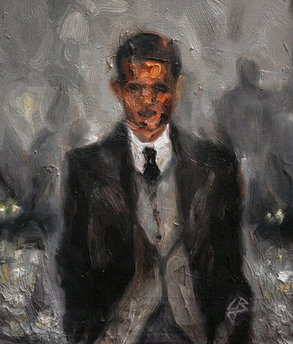 Diplomatic Behaviour di Claudia Barbu, Pittura in vendita su Singulart