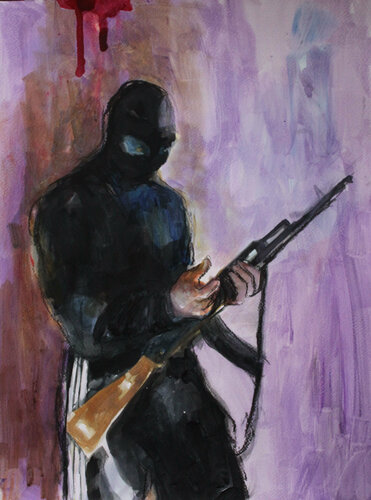 Mask by Claudia Barbu, Work on Paper for Sale on Singulart