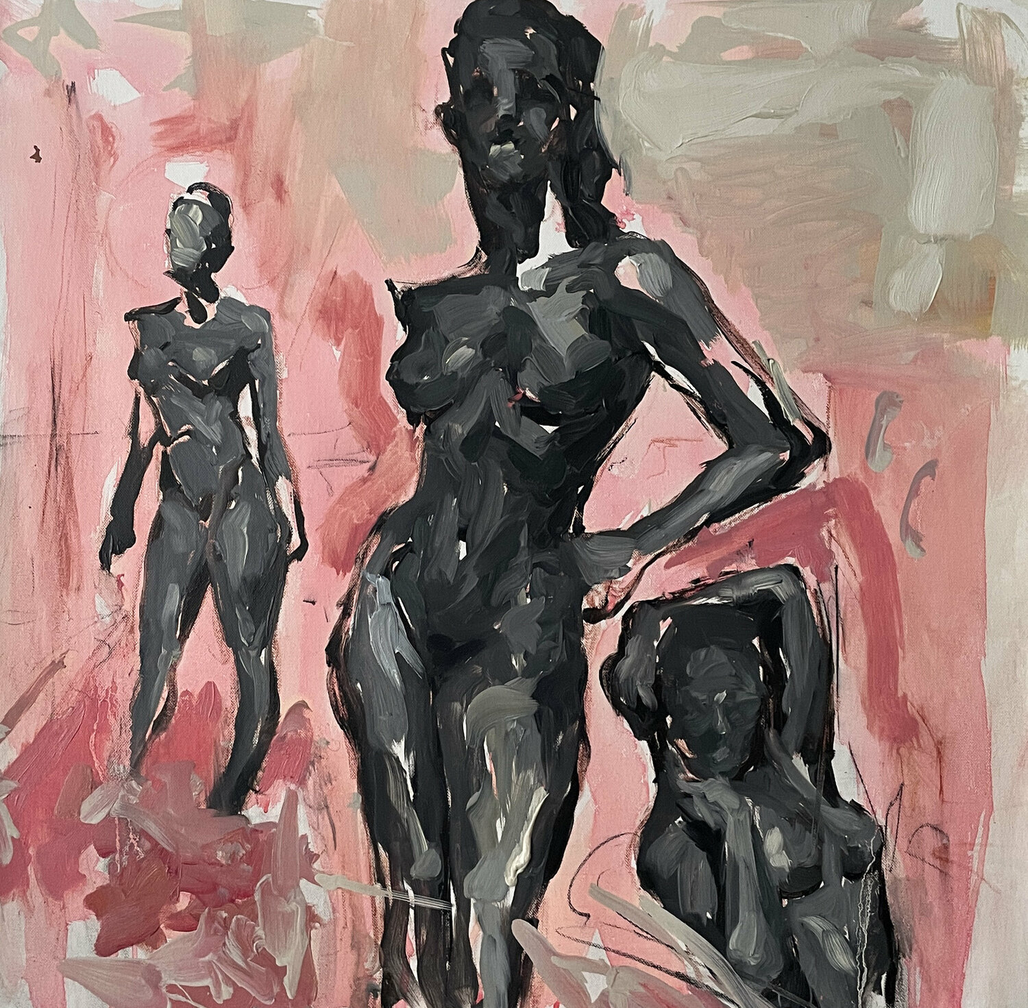 Fashion Stylized Croquis Claudia Barbu Originalgemälde zu verkaufen
