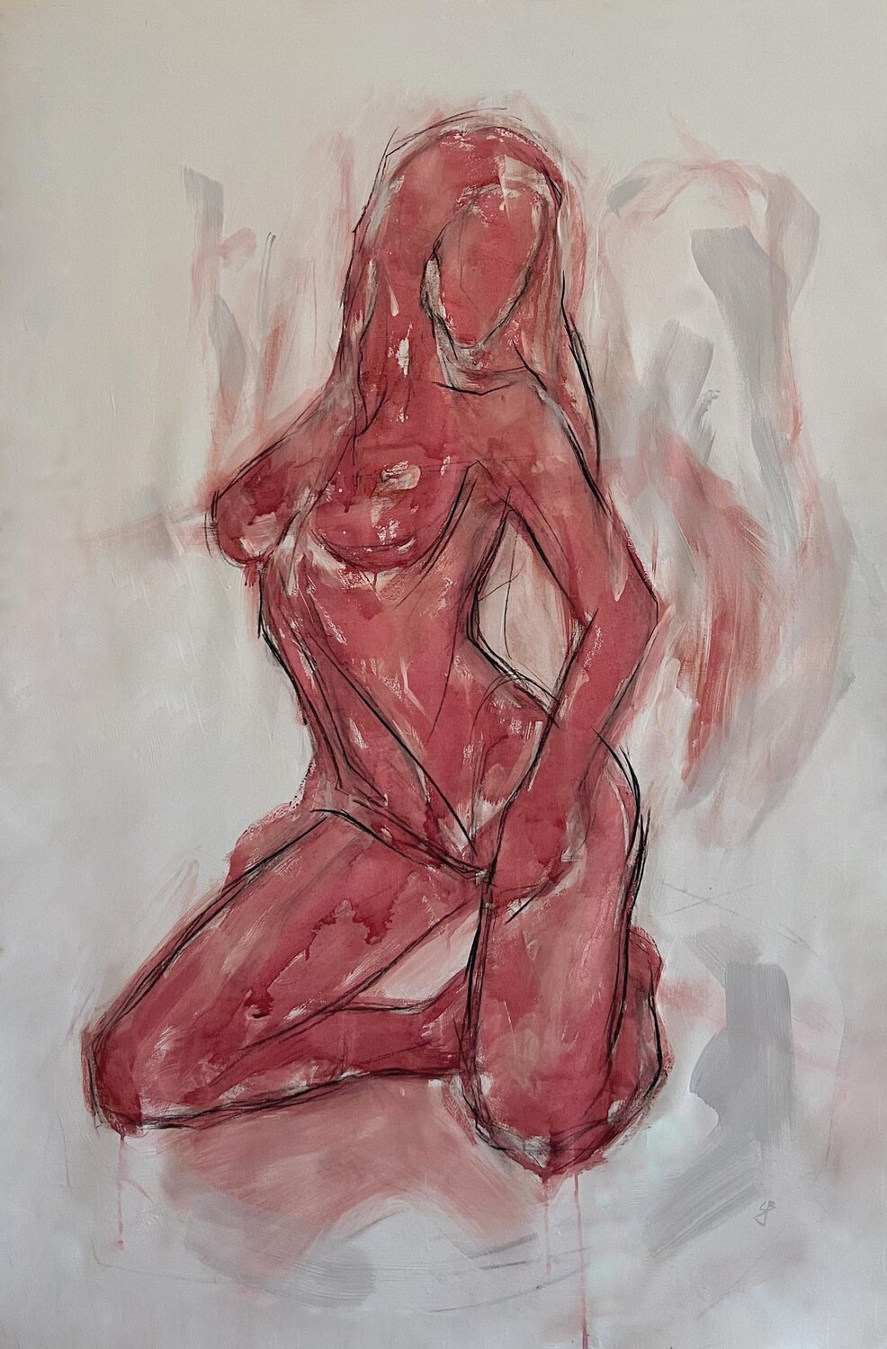 Red Silhouette Claudia Barbu