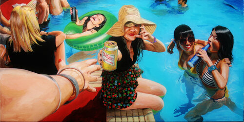 bottoms up ! de Vincent Gautier, Pintura a la venta en Singulart