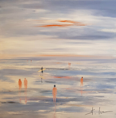 Un Eté à Montalivet by MICHEL SAINT-LUC, 油畫 for Sale on Singulart