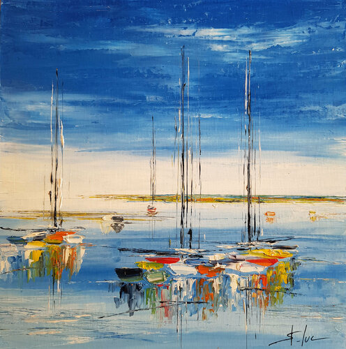 L'Heure Bleue 20 di MICHEL SAINT-LUC, Pittura in vendita su Singulart