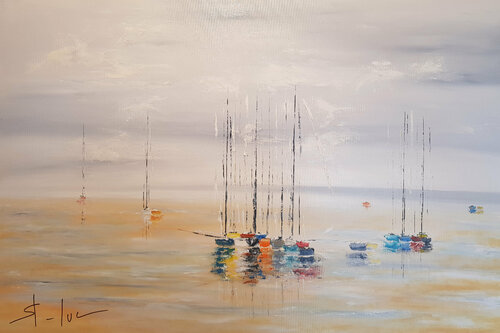 Blonde Escale 21 di MICHEL SAINT-LUC, Pittura in vendita su Singulart