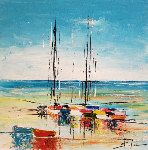 Les Couleurs du Temps 2 di MICHEL SAINT-LUC, Pittura in vendita su Singulart