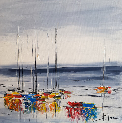 Dialogue du Soir 12 di MICHEL SAINT-LUC, Pittura in vendita su Singulart