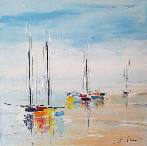Le Silence de l'Aube di MICHEL SAINT-LUC, Pittura in vendita su Singulart