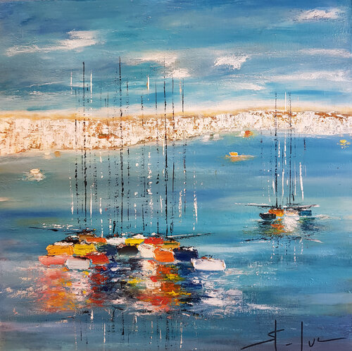 Rêve d'Ulysse di MICHEL SAINT-LUC, Pittura in vendita su Singulart