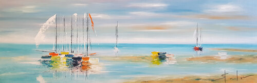 Les Ombres de l'Eté 3 di MICHEL SAINT-LUC, Pittura in vendita su Singulart