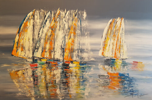 L'Echappée Belle 3 di MICHEL SAINT-LUC, Pittura in vendita su Singulart